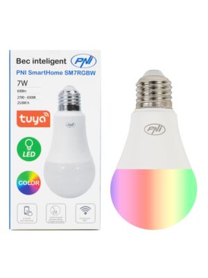 Bec inteligent PNI SmartHome SM7RGBW LED 7W