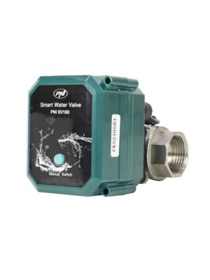 Valva inteligenta pentru apa PNI SV180 conectivitate Wi-Fi, IP65, DN25 1 tol, aplicatie Tuya, compatibil cu Amazon Alexa