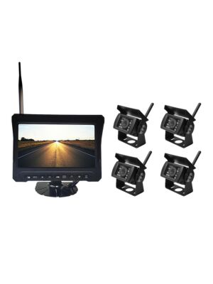 Kit supraveghere video wireless PNI TRK504 pentru camion DVR cu monitor LCD si 4 camere