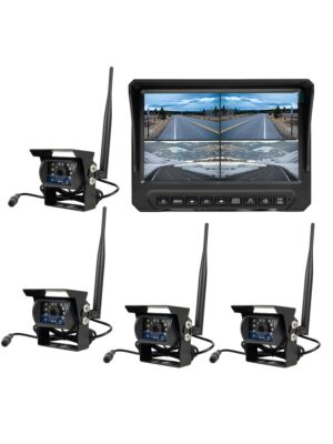 Kit supraveghere video wireless PNI TRK504 pentru camion DVR cu monitor LCD si 4 camere