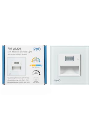 Lampa LED PNI WL100 pentru iluminare trepte scara