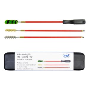 Kit de curatare arme PNI Hunting H12 cu 3 perii incluse pentru arme calibru .12