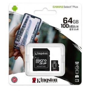 Card de memorie MicroSD Canvas Select Plus, 64GB, 100MB/s, cu adaptor