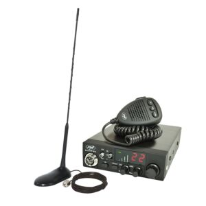 Kit Statie radio CB PNI ESCORT HP 8024 ASQ 12/24V + Antena CB PNI Extra 45 cu magnet