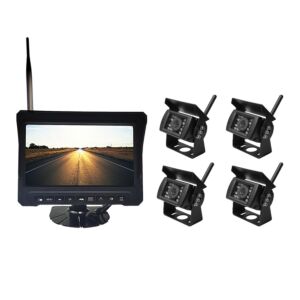Kit supraveghere video wireless PNI TRK504 pentru camion DVR cu monitor LCD si 4 camere