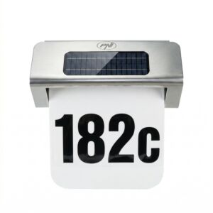 Lampa solara LED PNI GreenHouse WS20 pentru iluminare numar proprietate