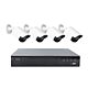 Kit supraveghere video PNI House IPMAX POE22S, NVR si 4 camere bullet cu 4MP